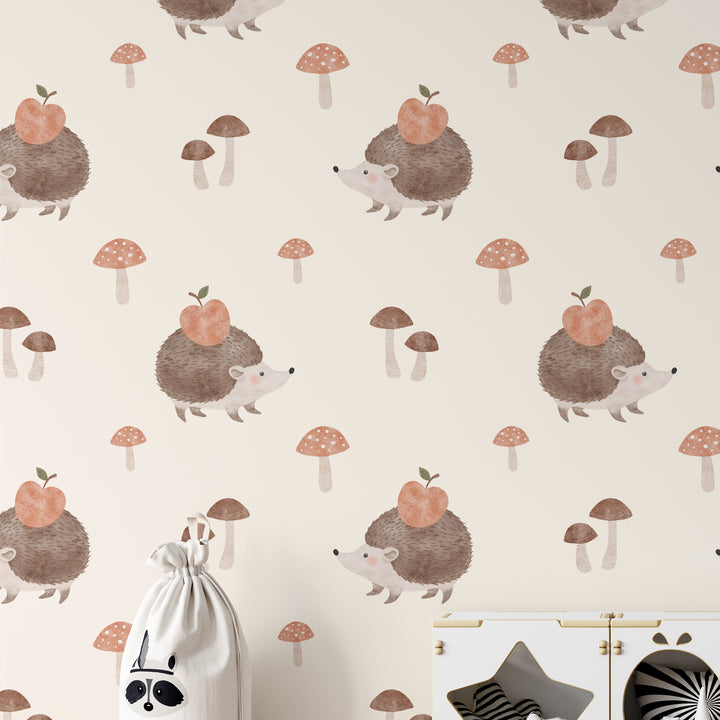 Fruity Hedgehogs Wallpaper
