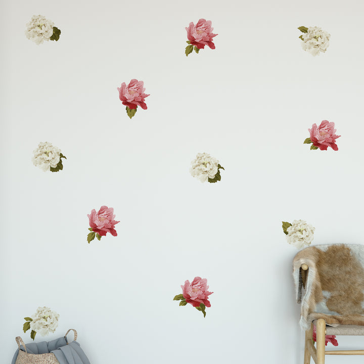 Mini Peonies Floral Wall Sticker