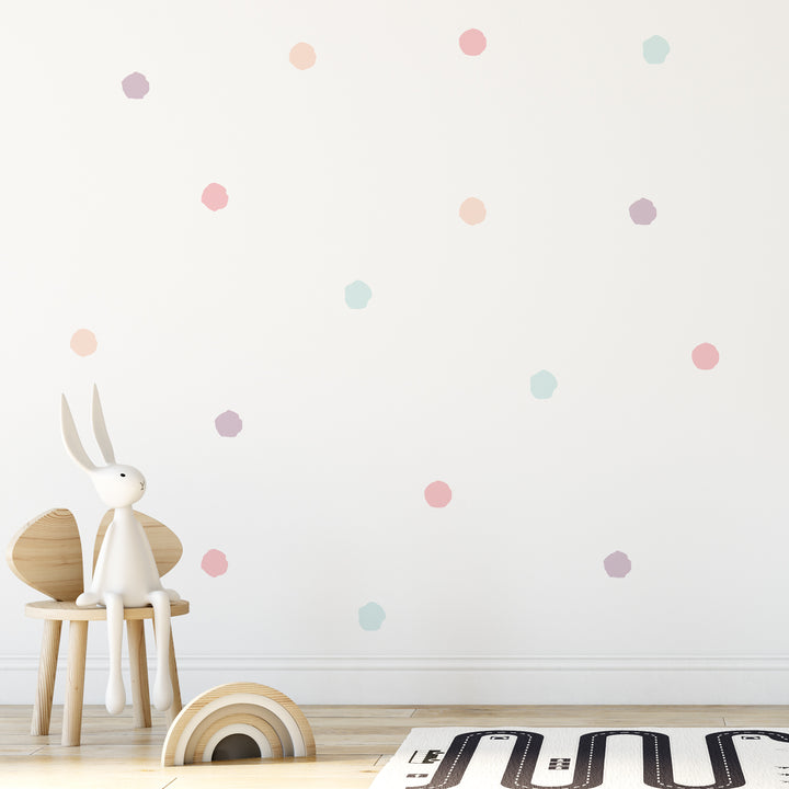 70mm Splatter Dot Pattern Wall Decals - Set of 80