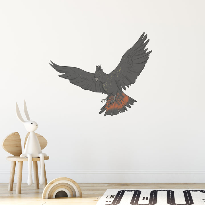 Black Flying Cockatoo Australia Wall Sticker