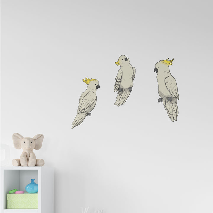 White Cockatoo Set Wall Sticker